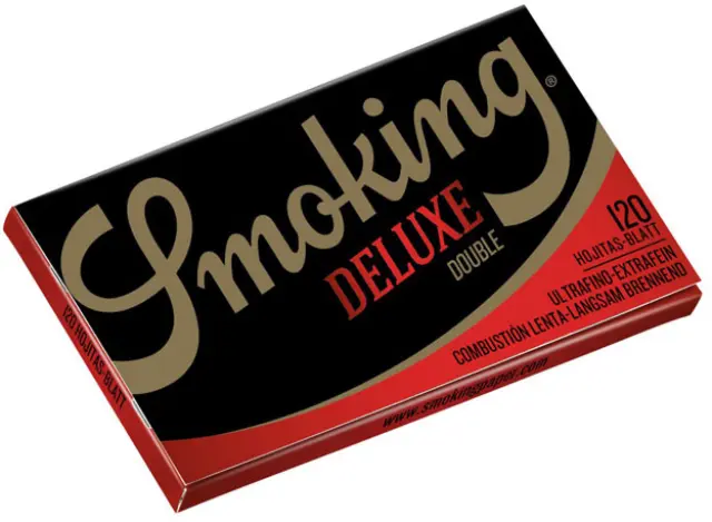 Smoking Χαρτάκια - Deluxe - Μαύρο Double 120φ.