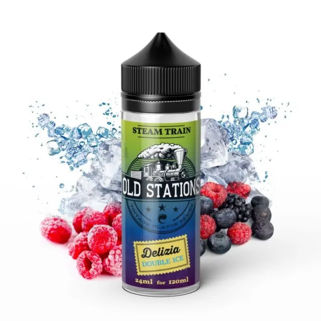 Steam Train Flavor Shot Old Stations Delizia Double Ice 24ml/120ml 120ml