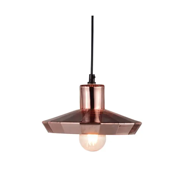 AcaLight Offer NETTO ΦΩΤΙΣΤΙΚΟ ΚΡΕΜΑΣΤΟ ΓΥΑΛΙΣΤΟ ΧΑΛΚΙΝΟ ΓΥΑΛΙΝΟ ΣΥΜΒΑΤΙΚΟ 1ΧΕ27 IP20 Φ220Χ1150mm