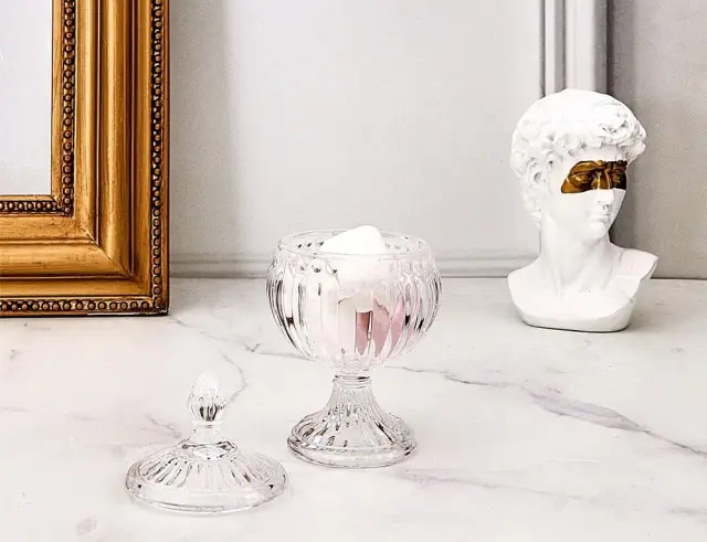 Διακοσμητική Φοντανιέρα Home Deco Factory με καπάκι και διαστάσεις 8x8x15cm KA6234 3