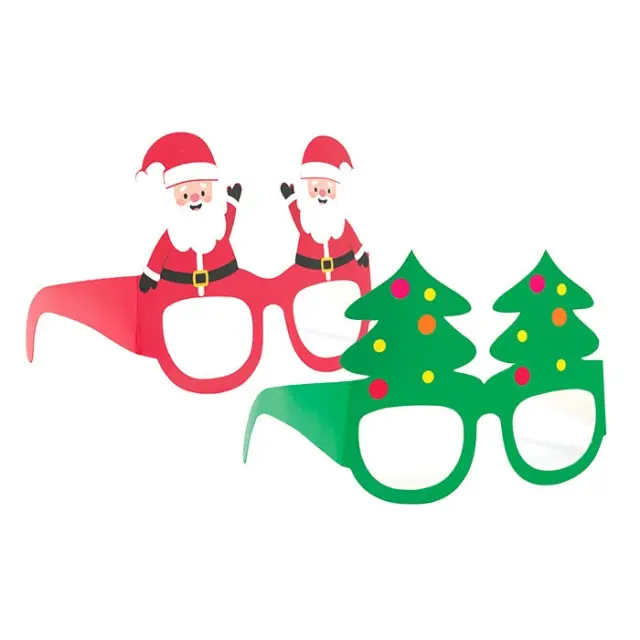 Γυαλιά Χάρτινα Χριστούγεννα /Christmas 6 τεμ