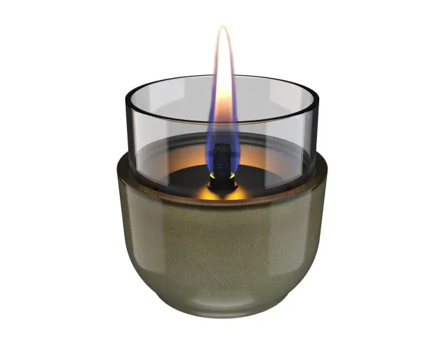 Επιτραπέζια Εστία Φωτιάς Violet 8 Reactive Glaze Tenderflame με διάρκεια καύσης 3 - 4 ώρες, χωρητικότητα δεξαμενής 150ml και διαστάσεις 8.3x8cm - Green TF-0440009