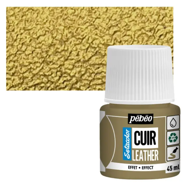 Pebeo Χρώμα Δέρματος Setacolor Leather - 33 Metal Gold - 45ml