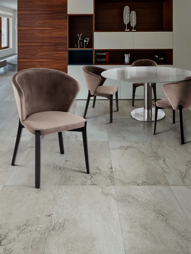 Azura 754927 καρέκλα μαύρο/πέτρα Taupe Καφέ Μαύρο Σκούρο Γκρί