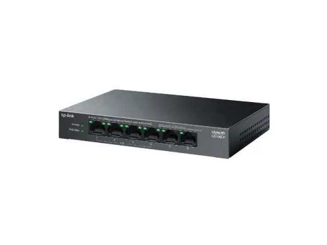 TP-Link Switch 6-Port 10/100Mbps 4-Port PoE (LS106LP) 3