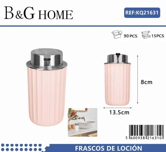 Θήκες κρεμοσάπουνου Dispenser πλαστικές - Σετ 5pcs - Light Pink - 21631 2