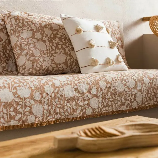 Ριχτάρι Πολυθρόνας 180X180 GOFIS HOME ROSEFIELD Καφέ 201/13