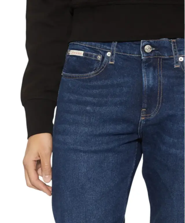 Calvin Klein – Ανδρικό Jean Slim Tapered Fit J30J327007-1BJ Μπλε Σκούρο - W29 L32 3