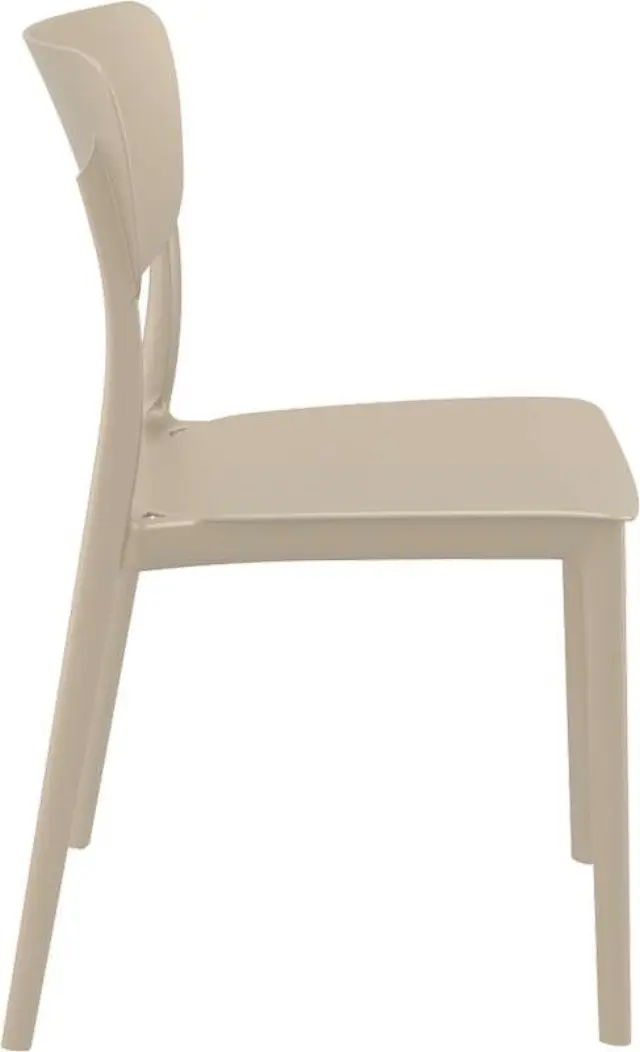 Καρέκλα Στοιβαζόμενη MONNA Dove Grey PP 45x53x82cm 3