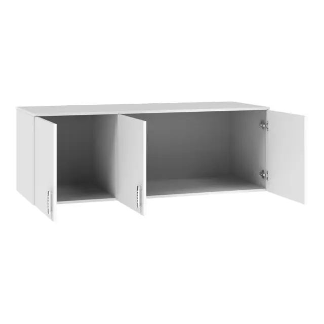 Πατάρι ντουλάπας Royal τρίφυλλο λευκό 150x58x53εκ 2