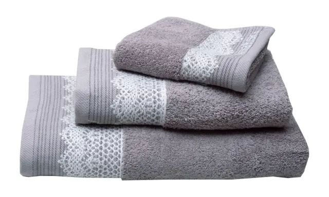 Πετσέτα Προσώπου 50Χ100 Superior Anna Riska Karla - Grey