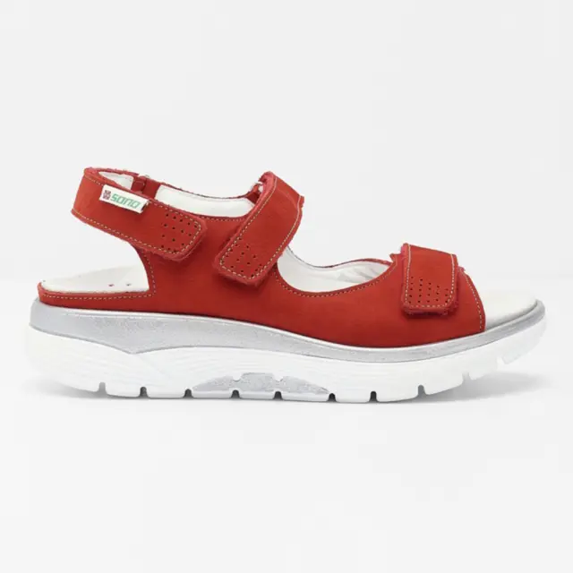 Mephisto/Sano Πέδιλα Γυναικείο δέρμα Nubuck Κόκκινο SAN/NORINE SCARLET - 36