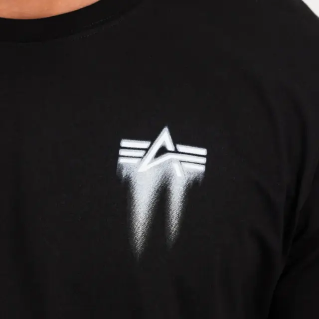 Label Backprint T-Shirt Dark Olive | Alpha Industries - XL 3
