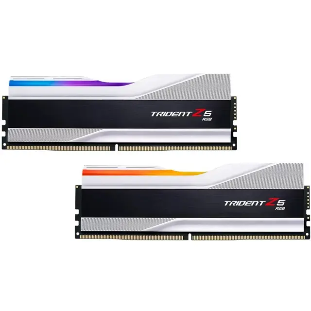 G.Skill DIMM 64 GB DDR5-6400 (2x 32 GB) Dual-Kit (silver/black, F5-6400J3239G32GX2-TZ5RS, Trident Z5 RGB, INTEL XMP)