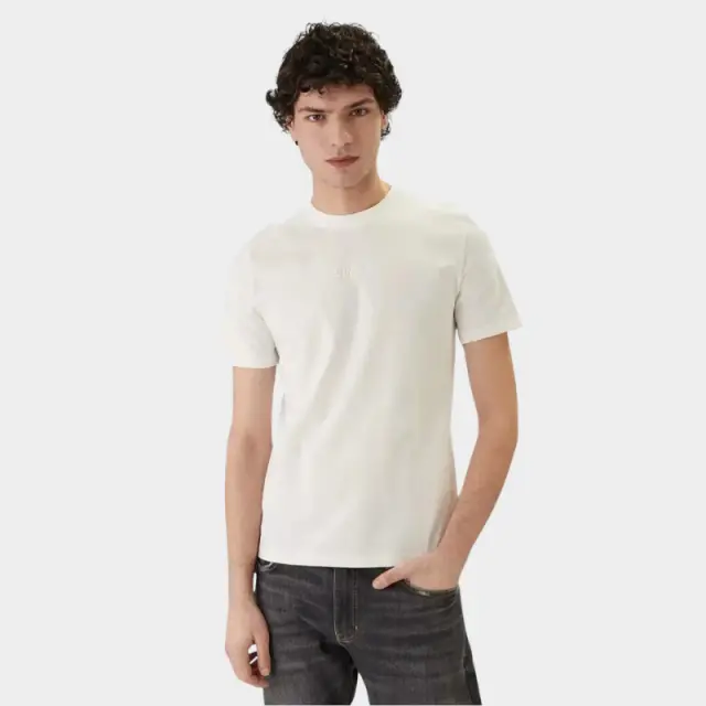 Guess - Ανδρικό T-shirt Short Sleeved Regular Fit Z6GI06K2847-G018 Λευκό - 2XL