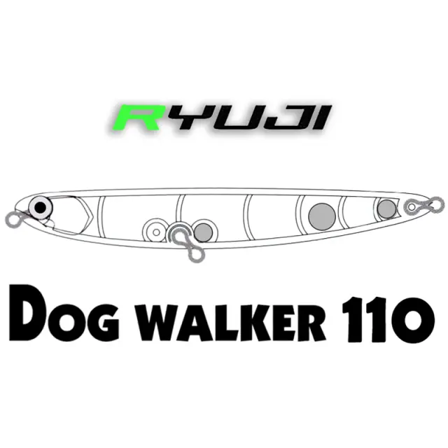 Ryuji Dog Walker 110mm – Tεχνητό επιφανείας MIRROR BLUE 3
