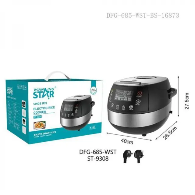 Winning Star Rice Cooker ST-9308 500W με Χωρητικότητα 4lt 2