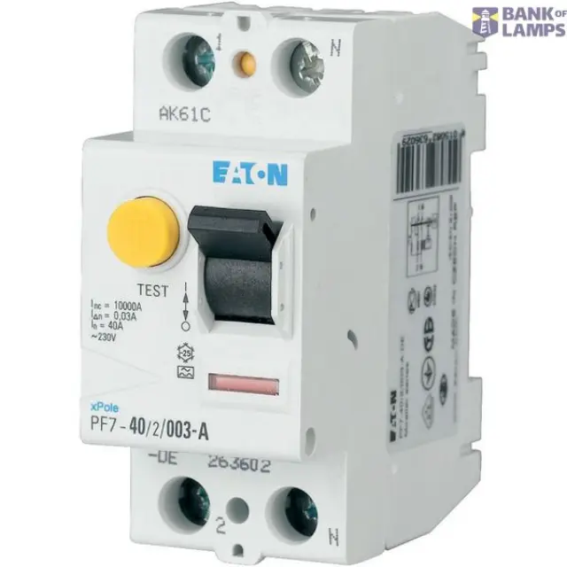 PF7-40/2/003-A Residual current circuit breaker (RCCB), 40A, 2 p, 30mA, type A