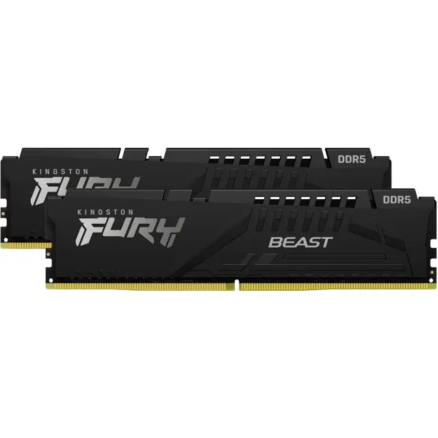 Kingston DIMM 32 GB DDR5-5600 (2x 16 GB) Dual-Kit (black, KF556C36BBEK2-32, Fury Beast , INTEL XMP, AMD EXPO)