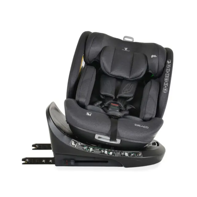 Cangaroo Κάθισμα αυτοκινήτου Draco 360° i-Size 40-150cm (0-36kg) Black 3801005151752 2