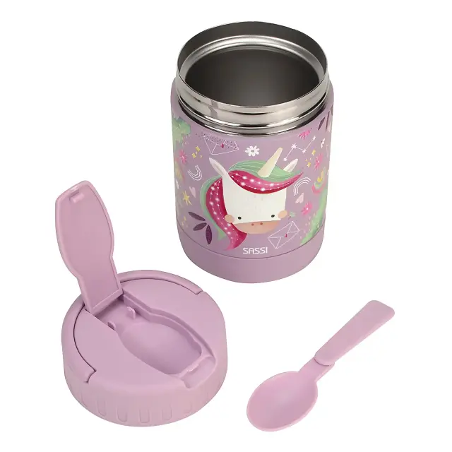 Sassi Ανοξείδωτος Θερμός Φαγητού 350ml Sparkly The Unicorn 2