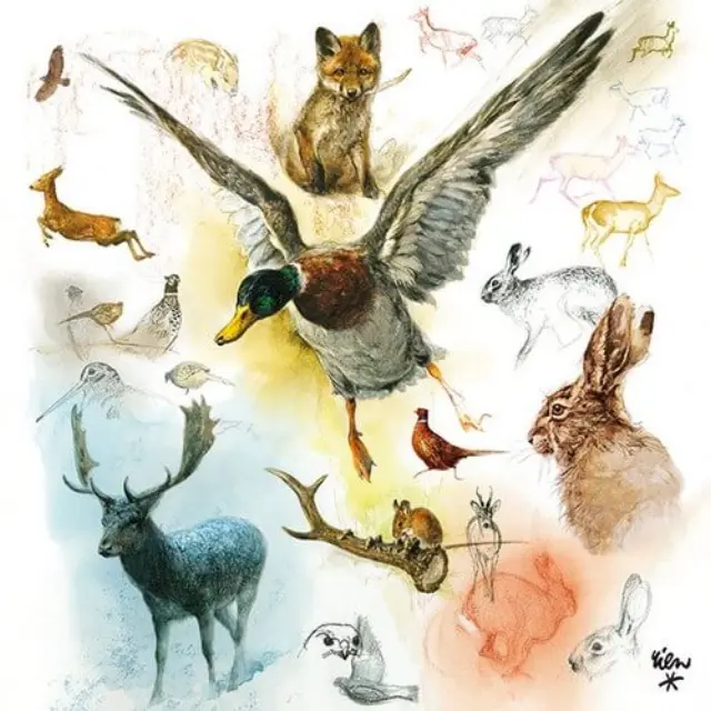 Χαρτοπετσέτα για decoupage, Wild Animals,1 τεμ.