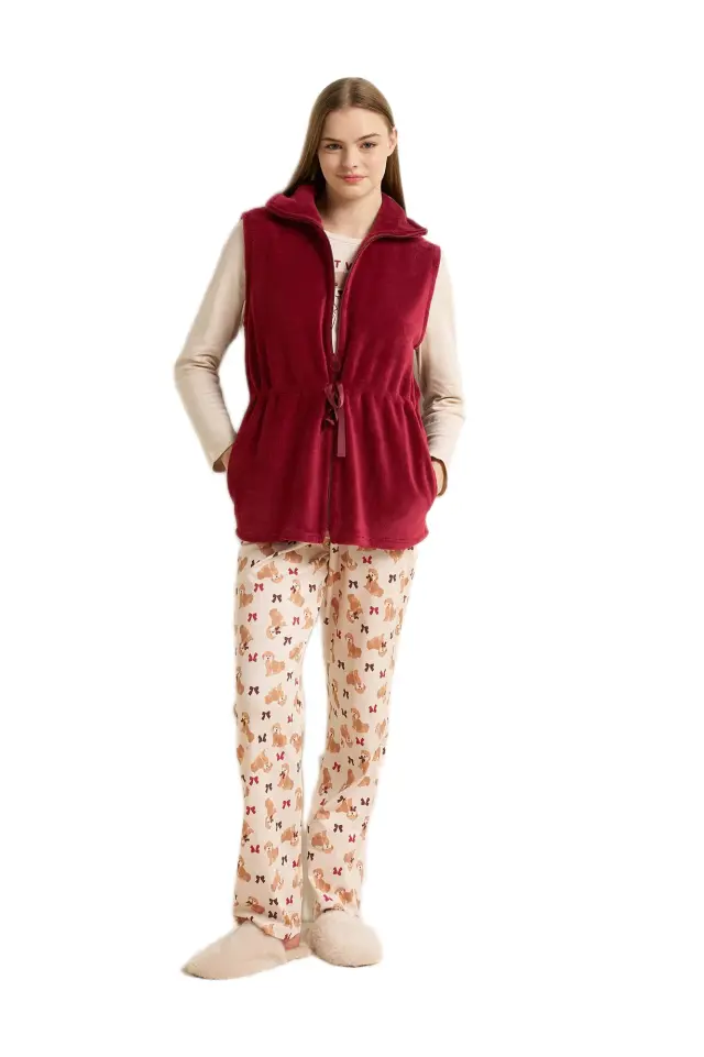 Vamp γυναικείο fleece γιλέκο με φερμουάρ 25209-2 2