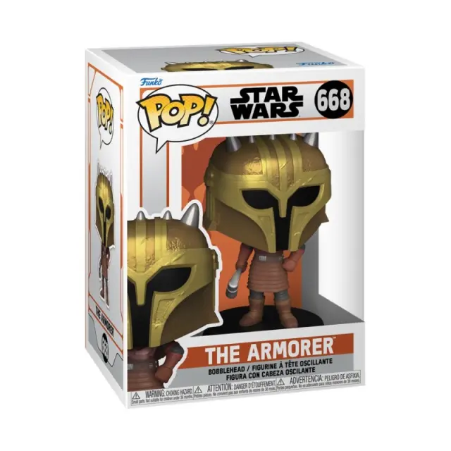 Funko Pop! Disney Star Wars: The Mandalorian - The Amorer #668 Bobble-Head Vinyl Figure 2