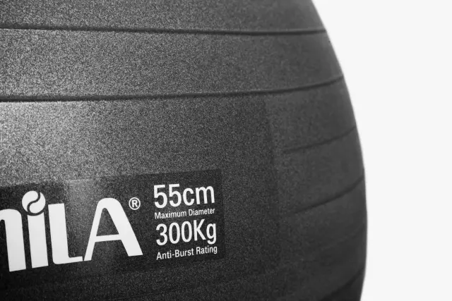 Μπάλα Γυμναστικής AMILA GYMBALL 55cm Μαύρη Bulk (48412) 2