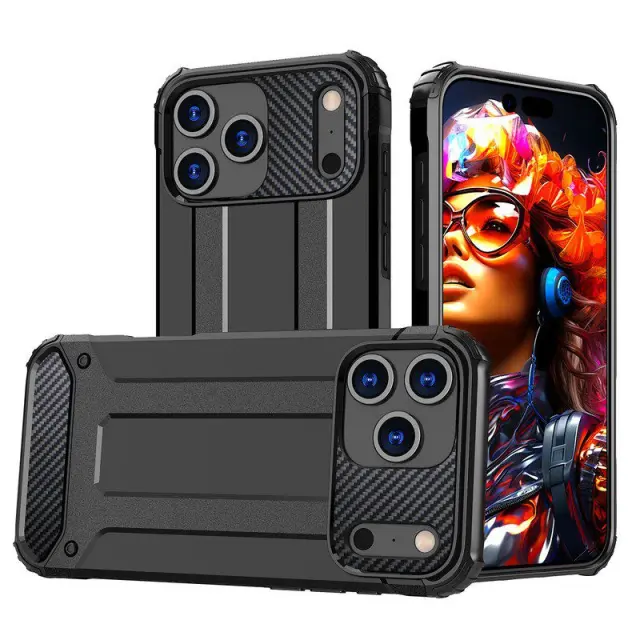 Hybrid Armor Θήκη για iPhone 17 Pro/18 Pro- Black OEM