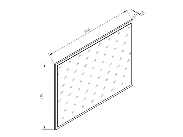 Καθρέπτης Τοίχου με Ξύλινο Πλαίσιο FORZA 110x81.5cm 2