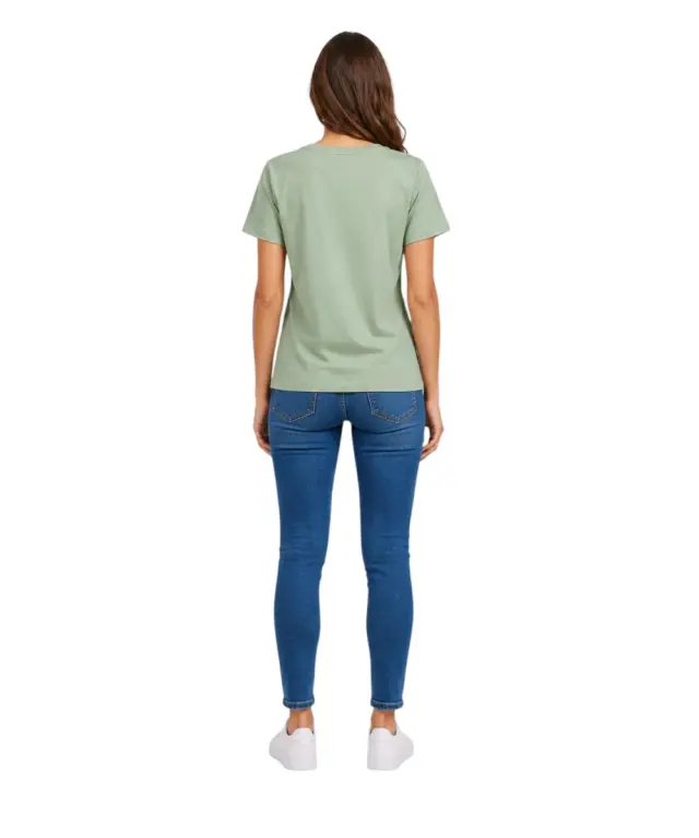 Pepe Jeans - Γυναικείο T-Shirt Mia C Neck Regular Fit PM5000167-610 Πράσινο 3