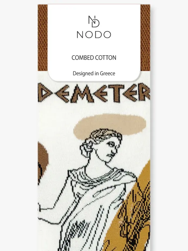 Κάλτσα Βαμβακερή με Σχέδια Demeter The Greek Goddess NODO - ONE SIZE 3
