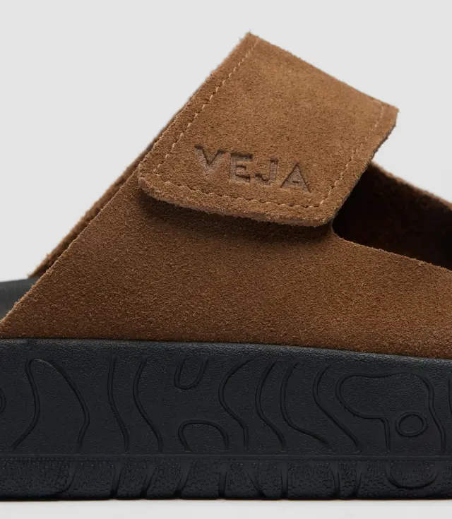 VEJA “ETNA SUEDE SOFT” LEATHER MEN SANDALS(SA3220678B410-BROWN-BLACK) - 44 3