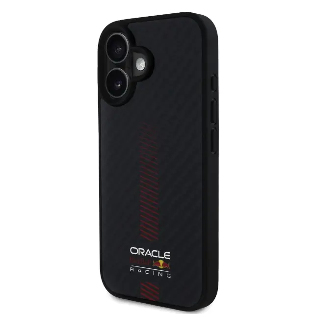 Red Bull Carbon Powerbar MagSafe Case for iPhone 16 Plus Black 2