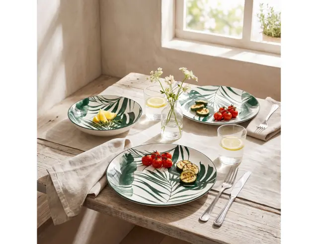Σετ Πιάτων Secret De Gourmet Palme Green - 18 τεμάχια 154822B