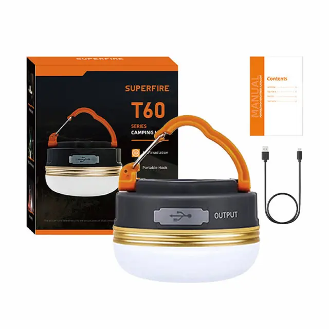 Φωτιστικό κάμπινγκ Superfire T60, 2,5W, 1000mAh 2