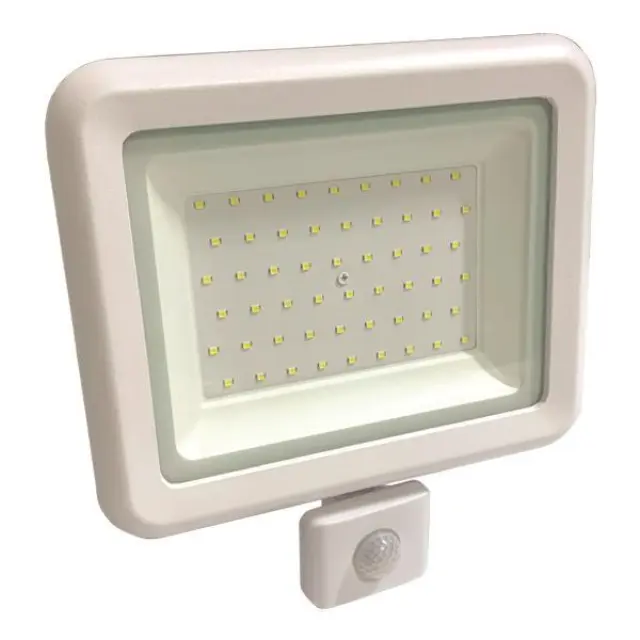 ΠΡΟΒΟΛΕΑΣ LED 50W ΜΕ ΠΕΡΙΣΤΡΕΦΟΜΕΝΟ ΑΝΙΧΝΕΥΤΗ ΚΙΝΗΣΗΣ ΛΕΥΚΟΣ IP44 4000k Άσπρο