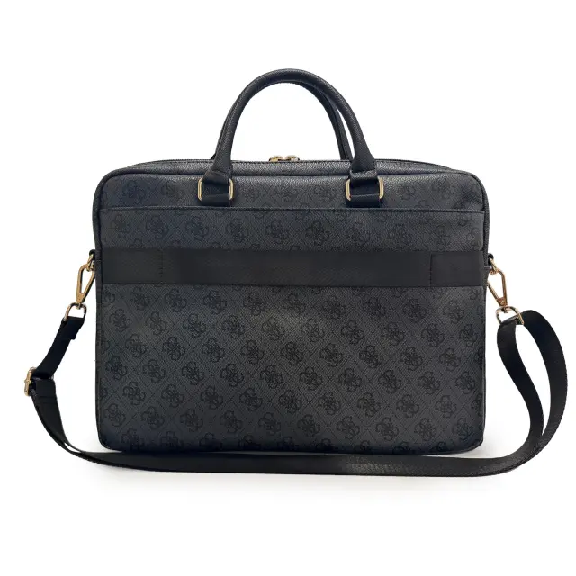 Guess PU 4G Stripe Metal Logo Computer Bag 14" Black 2