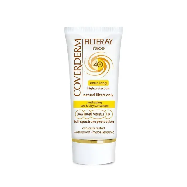 Coverderm Filteray Αντηλιακή Κρέμα Προσώπου 50ml SPF40