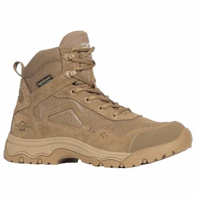 Pentagon Scorpion V2 Suede 6" Boots-Ημιάρβυλο Αδιάβροχο για Υπηρεσιακή- Τακτική Χρήση - 03-Coyote-Καφέ