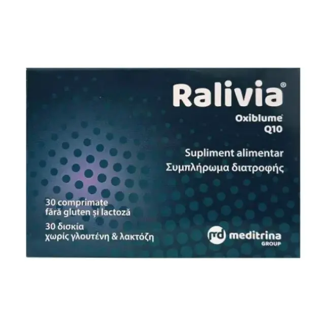 Meditrina Ralivia Food Supplement (With Oxiblume Coenzyme & Q10) 30tabs