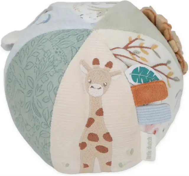 Little Dutch Υφασμάτινη μπάλα δραστηριοτήτων Safari Friends GRS / LD8325 (Little Dutch)