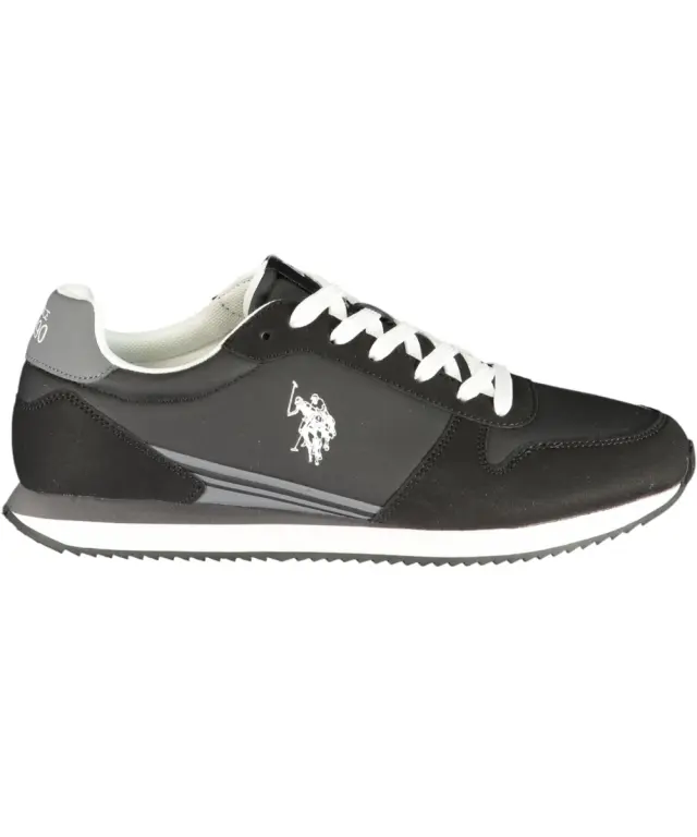 U.S. Polo Assn. - Ανδρικά Sneakers Happy HAPPY002M6YH1-BLK Μαύρο