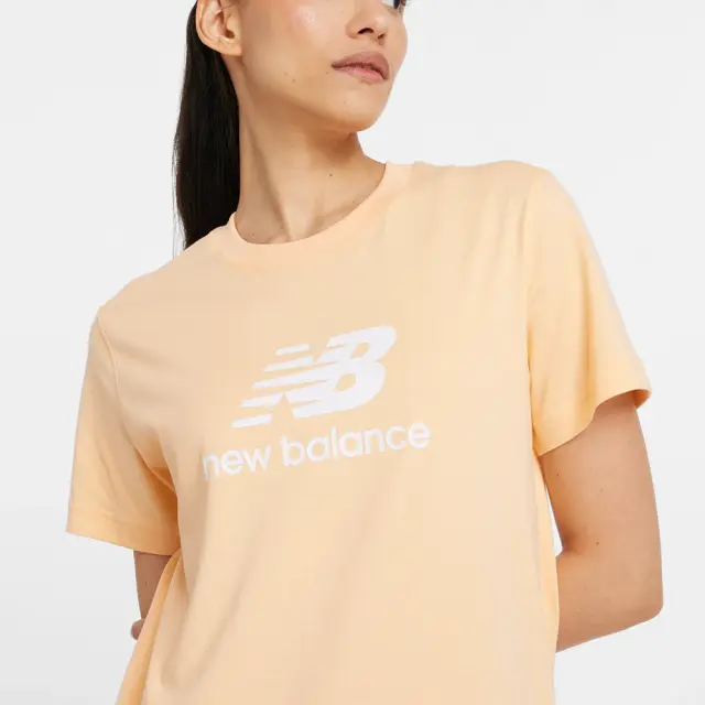 New Balance Jersey Stacked Logo T-Shirt (WT41502-PAE) - Σομόν 3