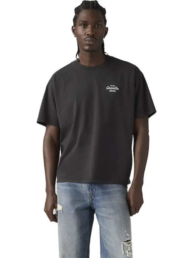 Gr Boxy Tee Blacks COASTAL CREATIVE DENIM GREMLIN JET BLACK - XL