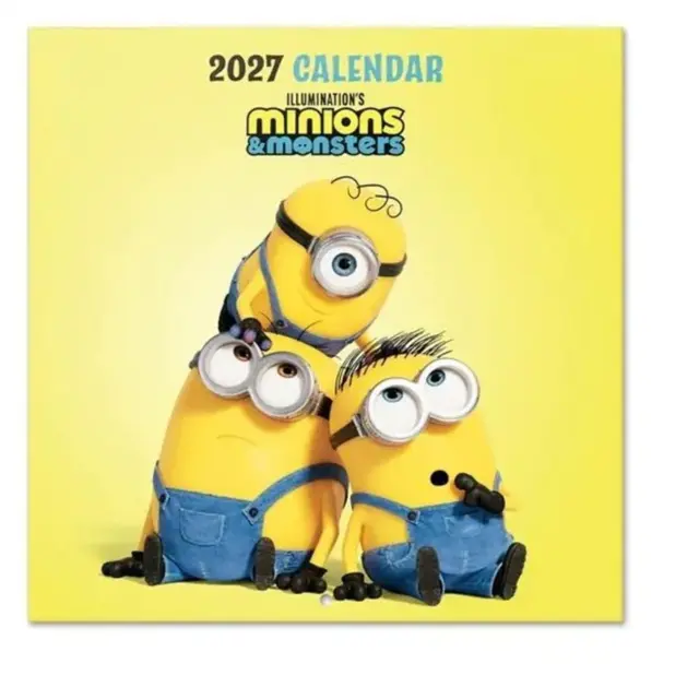 HMEΡΟΛΟΓΙΟ ΤΟΙΧΟΥ MINIONS 3 2027 30X30 CALENDAR CP27026