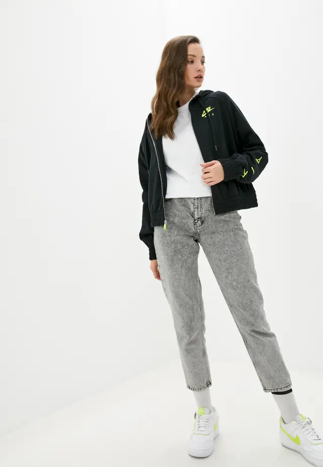 Nike Air Γυναικεία Ζακέτα Φούτερ Κοντή CU5442-011 - L 2