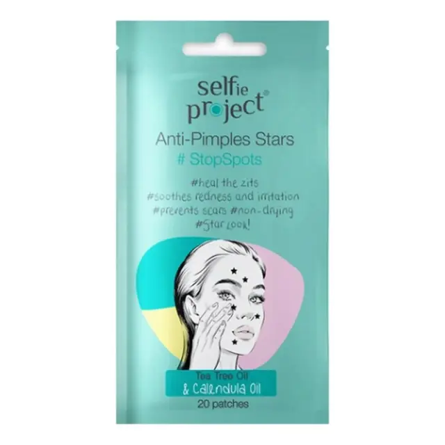 Selfie Project Anti-Pimples Stars Κατά των Σπυριών #StopSpots, 20pcs