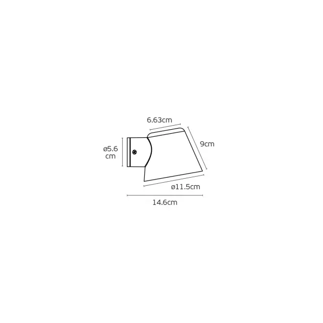 Nuun Φωτιστικό τοίχου GU10/PAR16 IP44 ø11.5x9x14.6cm μαύρο 3
